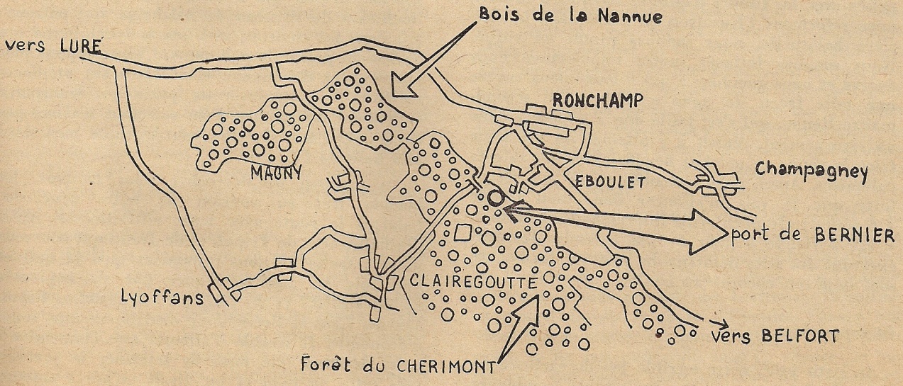 Le premier régiment de fusiliers marins dans la forêt de Chérimont