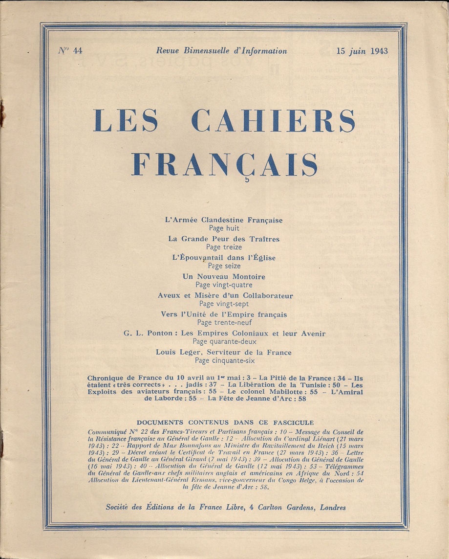 Les Cahiers français