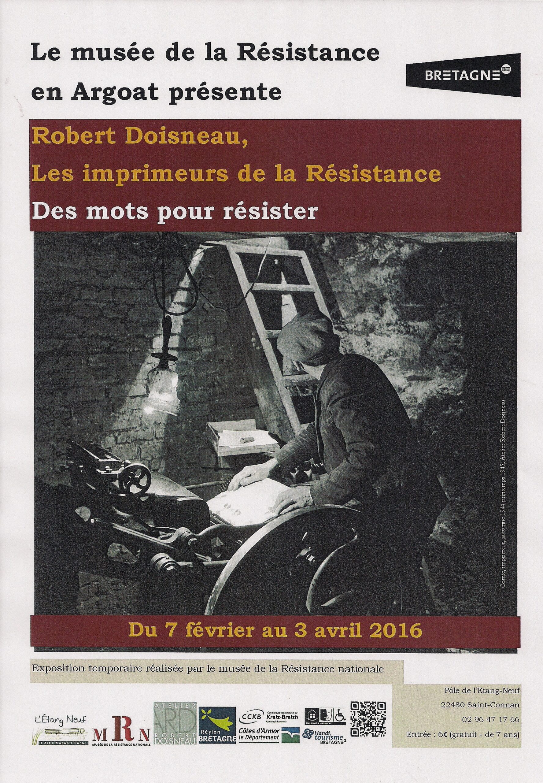 Robert Doisneau, les imprimeurs de la Résistance (exposition)