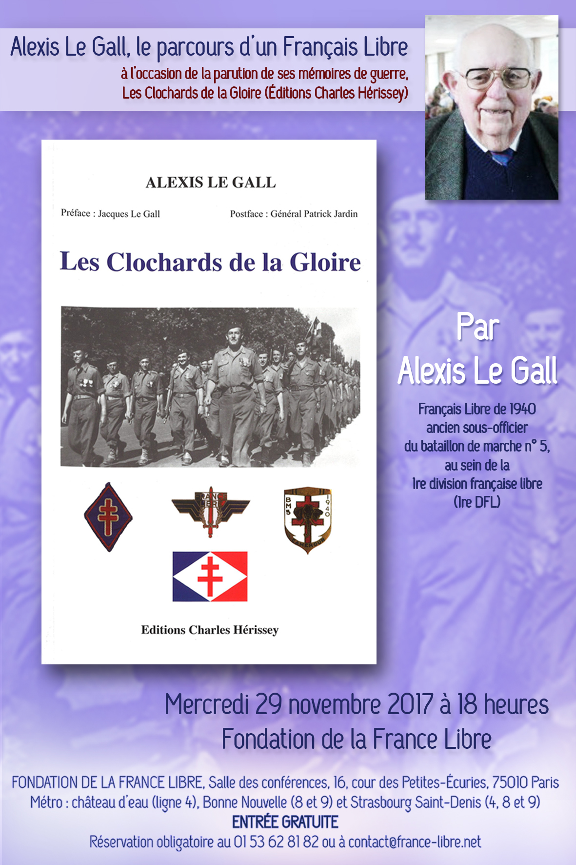Alexis Le Gall, le parcours d’un Français Libre (conférence)