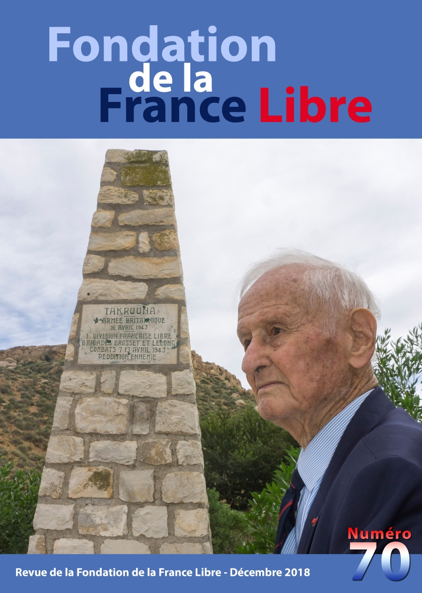 Fondation de la France Libre, n° 70, décembre 2018