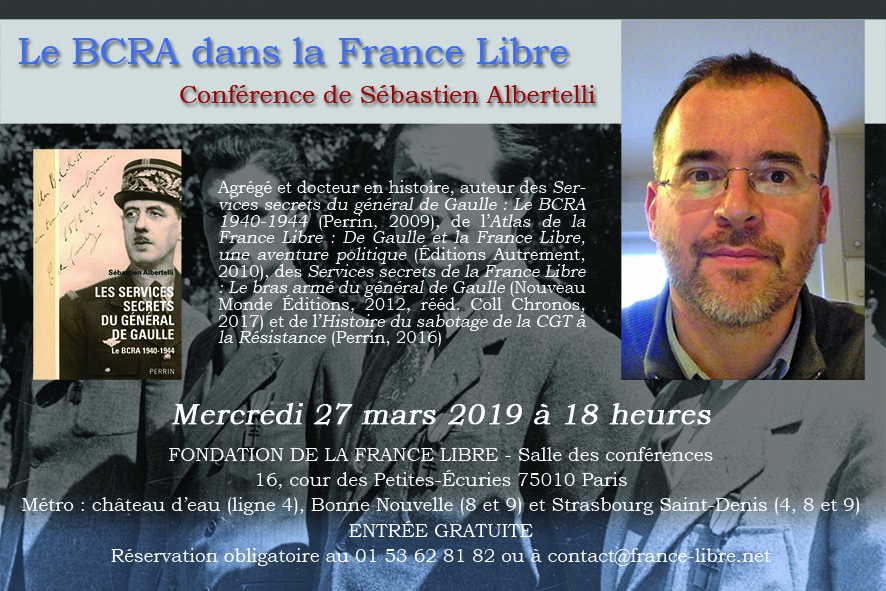 Le BCRA dans la France Libre (conférence)