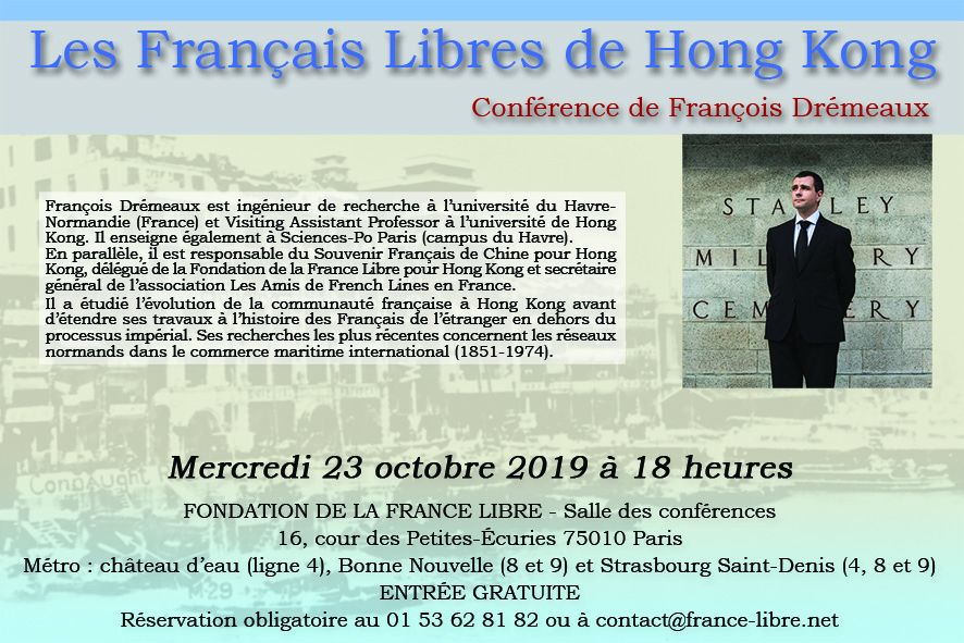 Les Français Libres de Hong Kong (conférence)