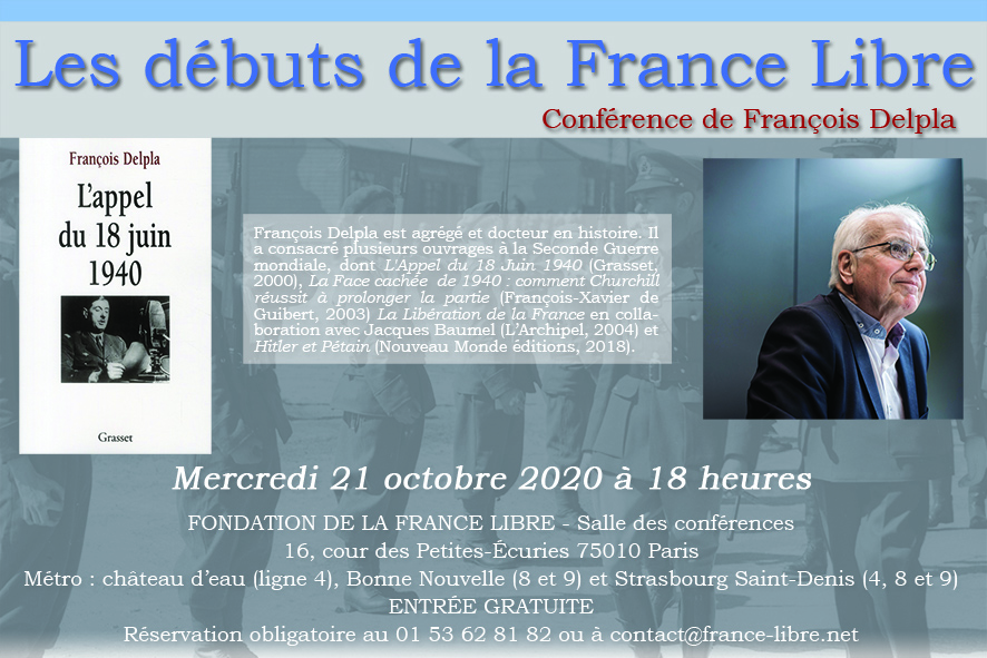 Les débuts de la France Libre (conférence)