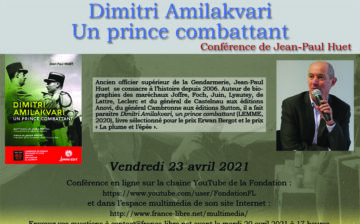 Dimitri Amilakvari, un prince combattant (conférence en ligne)
