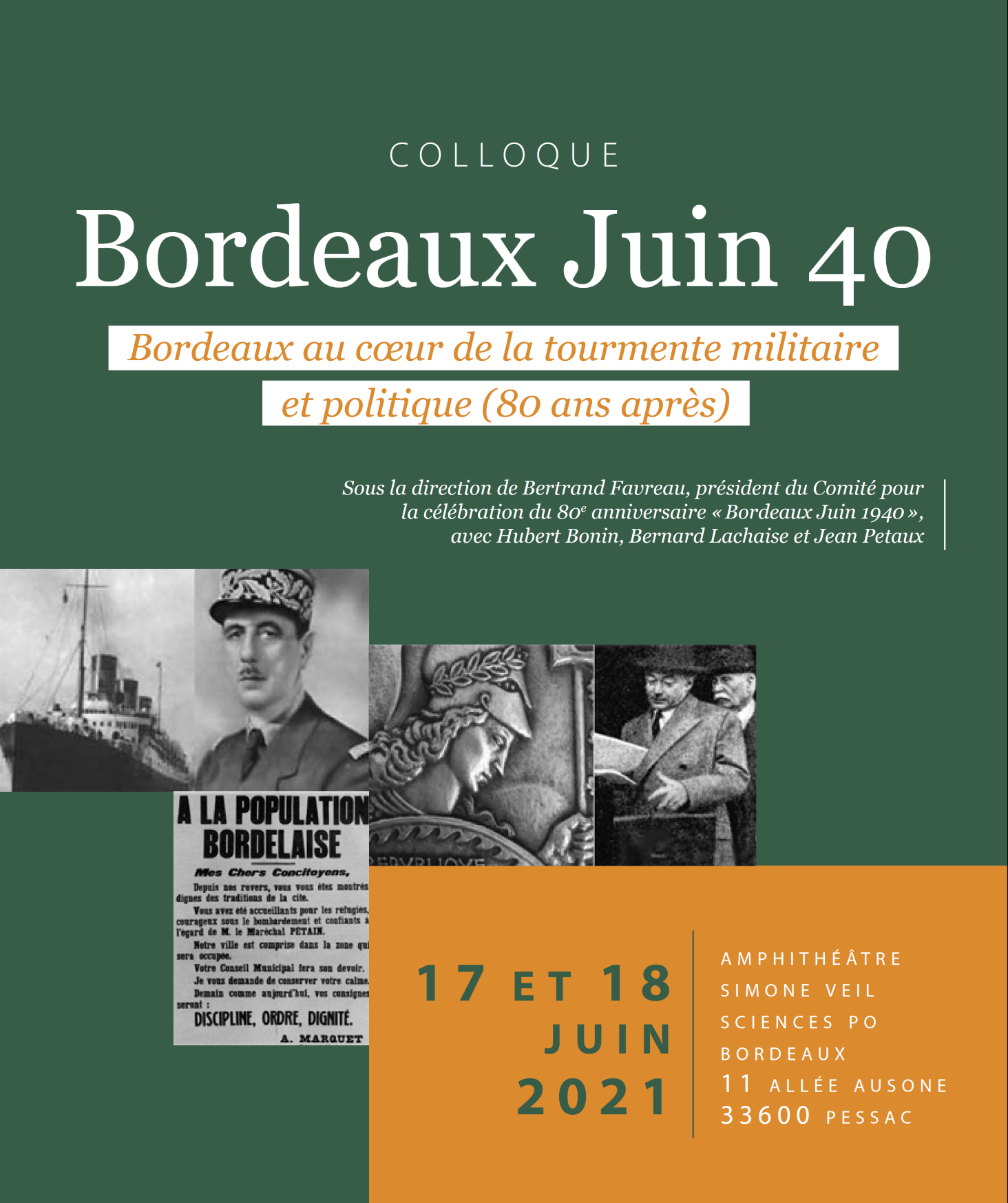 Colloque Bordeaux Juin 40