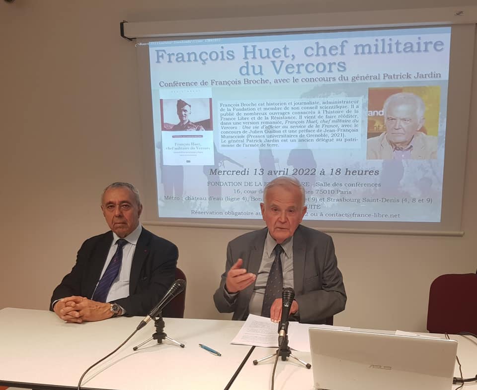 François Huet, chef militaire du Vercors (vidéo de la conférence)