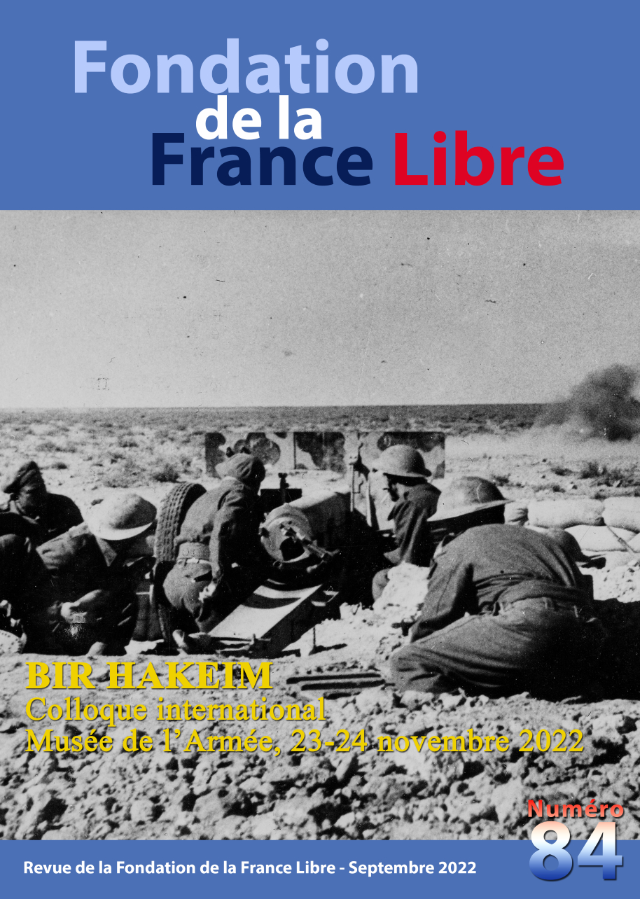 Fondation de la France Libre, n° 84, septembre 2022