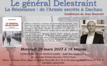 Le général Delestraint. La Résistance : de l’Armée secrète à Dachau (conférence)