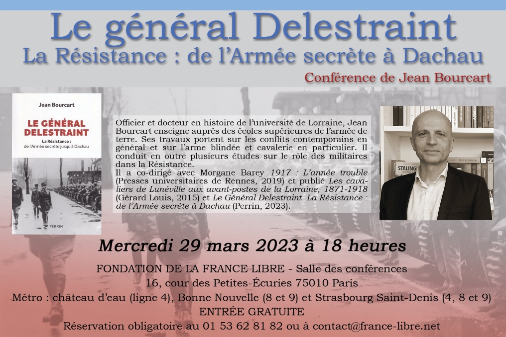 Le général Delestraint. La Résistance : de l’Armée secrète à Dachau (conférence)